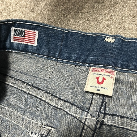 True Religion White Stitch Billy Super T Jeans - Picture 6 of 6